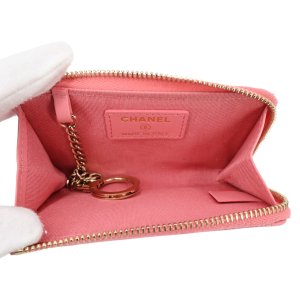 Chanel Schüsseletui Camellia Kalbsleder Rosa