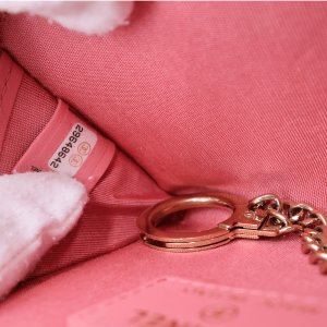 Chanel Schüsseletui Camellia Kalbsleder Rosa