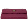 Chanel Flap Camellia Card Holder Fuchsia Chanel Chanel 12