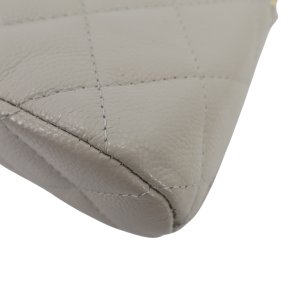 Chanel Classic Clutch Hellgrau Chanel Chanel 25