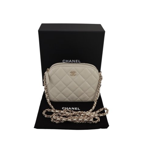 Chanel Classic Clutch Hellgrau Chanel Chanel 6