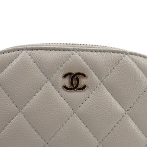 Chanel Classic Clutch Hellgrau Chanel Chanel 26