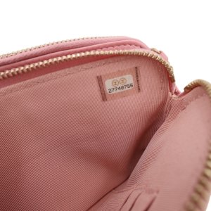 Chanel Double Zip Wallet on Chain WOC Iridescent Rosa