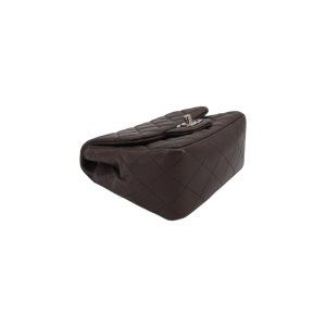 Chanel Mini Square Flap Bag Lambskin Grey SHW