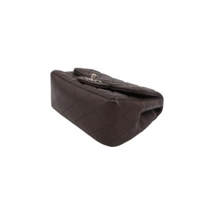 Chanel Mini Square Flap Bag Lambskin Grey SHW