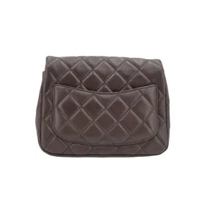 Chanel Mini Square Flap Bag Lambskin Grey SHW Chanel Chanel 22