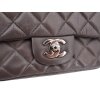 Chanel Mini Square Flap Bag Lammleder Grau SHW Chanel Chanel 24 Chanel Mini Square Flap Bag Lammleder Grau SHW Chanel Chanel 24