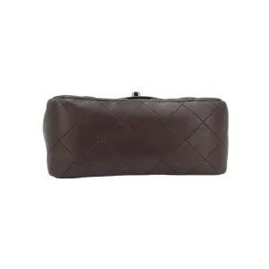 Chanel Mini Square Flap Bag Lambskin Grey SHW Chanel Chanel 24