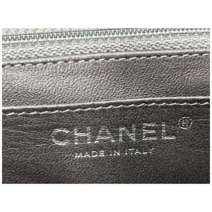 Chanel Mini Square Flap Bag Lammleder Grau SHW