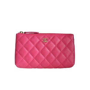 Chanel Pochette Lammleder Pink