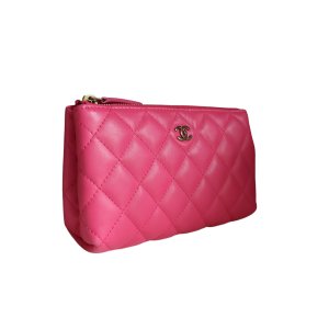 Chanel Pochette Lammleder Pink