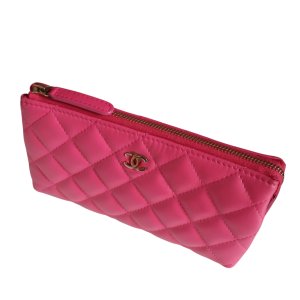 Chanel Pochette Lammleder Pink