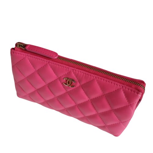 Chanel Pochette Lammleder Pink