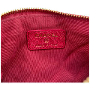 Chanel O-Case Pochette Calfskin Fuchsia