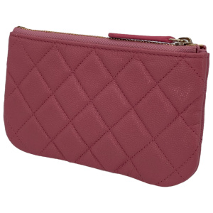 Chanel Patten O-Case Pochette Kalbsleder Pink