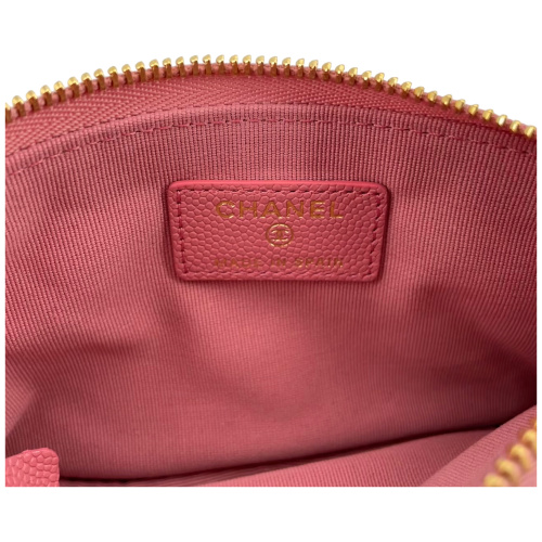 Chanel Patten O-Case Pochette Kalbsleder Pink