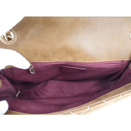 Chanel Single Flap Bag Medium Khaki