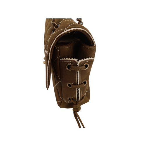 Chanel Single Flap Bag Medium Khaki