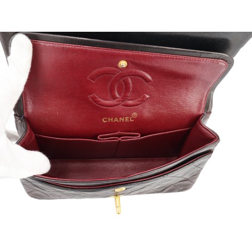 Chanel Timeless Double Flap Bag Small Lambskin Black