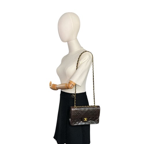 Chanel Timeless Double Flap Bag Small Lambskin Black
