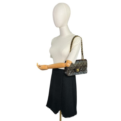 Chanel Timeless Double Flap Bag Small Lambskin Black Chanel Chanel 2