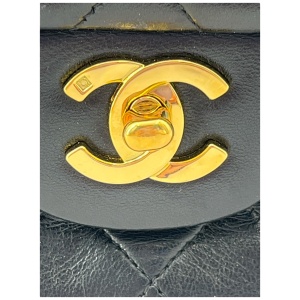 Chanel Timeless Double Flap Bag Small Lambskin Black GHW