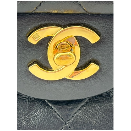 Chanel Timeless Double Flap Bag Small Lambskin Black GHW