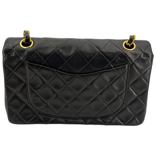 Chanel Timeless Double Flap Bag Small Lambskin Black GHW