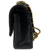 Chanel Timeless Double Flap Bag Medium Lambskin Black GHW