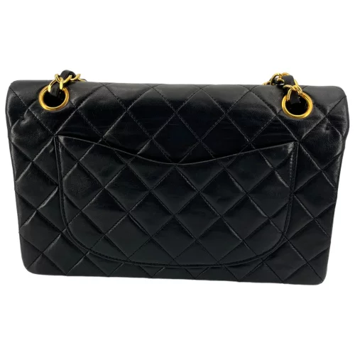 Chanel Timeless Double Flap Bag Small Lambskin Black GHW