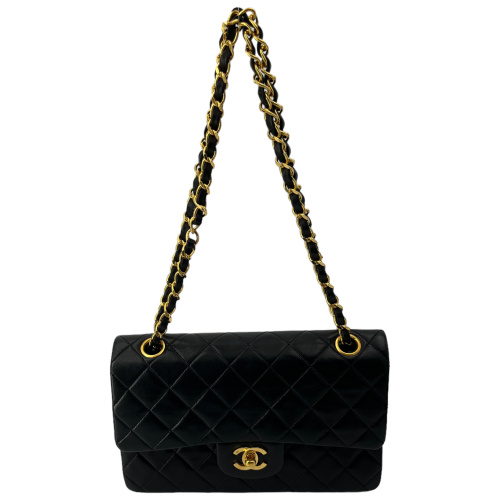 Chanel Timeless Double Flap Bag Small Lambskin Black GHW