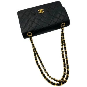 Chanel Timeless Double Flap Bag Small Lambskin Black GHW