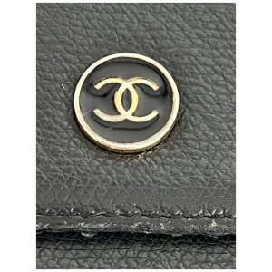 Chanel Coco Trifold Wallet Black