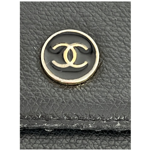 Chanel Coco Trifold Wallet Black