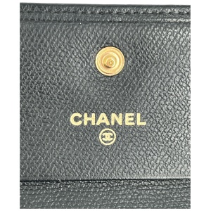 Chanel Coco Trifold Wallet Black