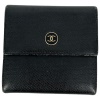 Chanel Coco Trifold Geldbörse Schwarz Chanel Chanel 26