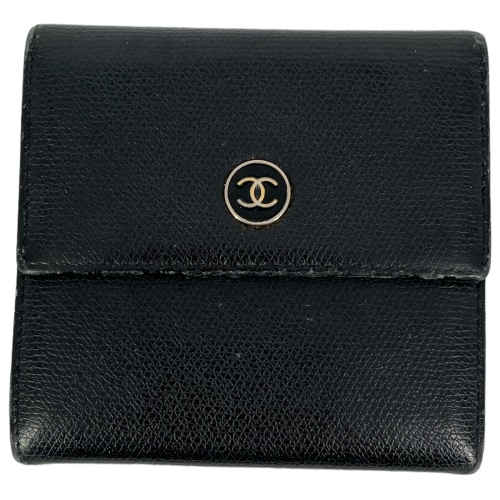 Chanel Coco Trifold Wallet Black