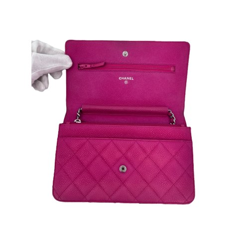 Chanel Wallet on Chain WOC Kalbsleder Pink
