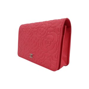 Chanel Wallet on Chain Pink Kaviarleder mit Kamelie