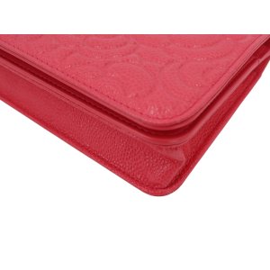 Chanel Wallet on Chain Pink Kaviarleder mit Kamelie