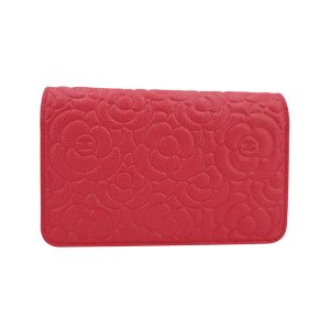 Chanel Wallet on Chain Pink Kaviarleder mit Kamelie
