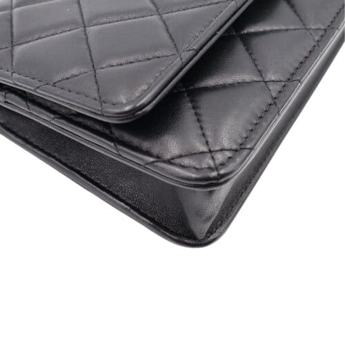 Chanel Wallet on Chain WOC Lammleder Schwarz Chanel Chanel 9