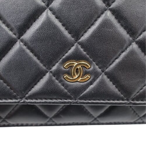 Chanel Wallet on Chain WOC Lammleder Schwarz Chanel Chanel 11