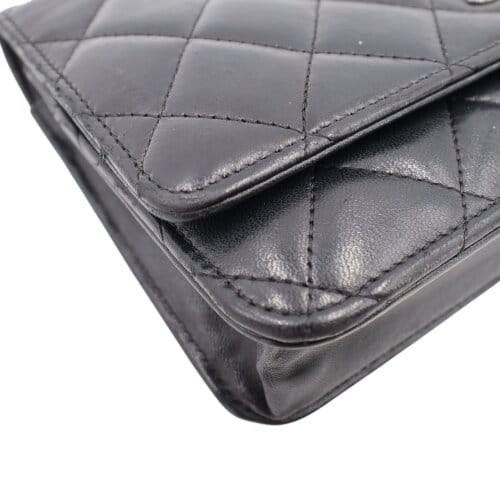 Chanel Wallet on Chain WOC Piel de cordero negra Chanel Chanel 8 Chanel Wallet on Chain WOC Piel de cordero negra Chanel Chanel 8