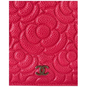 Chanel Wallet on Chain WOC Camellia Calfskin Fuchsia