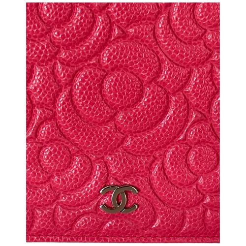 Chanel Wallet on Chain WOC Camellia Calfskin Fuchsia