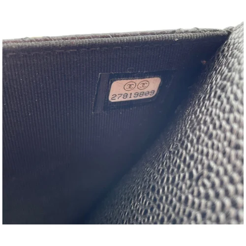 Chanel Wallet on Chain WOC Pochette Calfskin Black