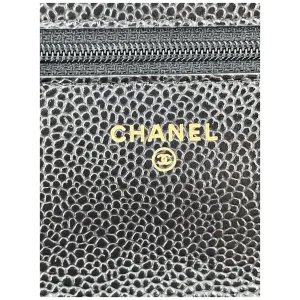 Chanel Wallet on Chain WOC Pochette Calfskin Black