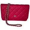 Chanel Wallet on Chain WOC Pochette Kalbsleder Dark Pink Chanel Chanel 17 Chanel Wallet on Chain WOC Pochette Kalbsleder Dark Pink Chanel Chanel 17