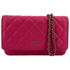 Chanel Wallet on Chain WOC Pochette Kalbsleder Fuchsia Pink GHW Chanel Chanel 21 Chanel Wallet on Chain WOC Pochette Kalbsleder Fuchsia Pink GHW Chanel Chanel 21